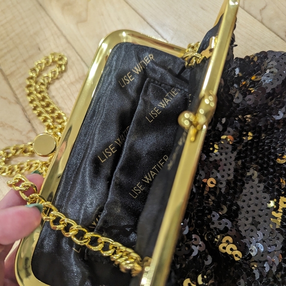 Lise Waiter Sequined Evening Bag - Picture 5 of 5